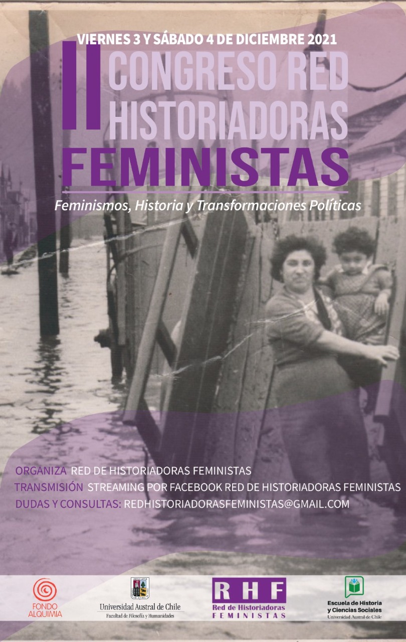 ¡Acá podrás acceder a toda la información del II CONGRESO DE LA RED DE HISTORIADORAS FEMINISTAS en VALDIVIA!