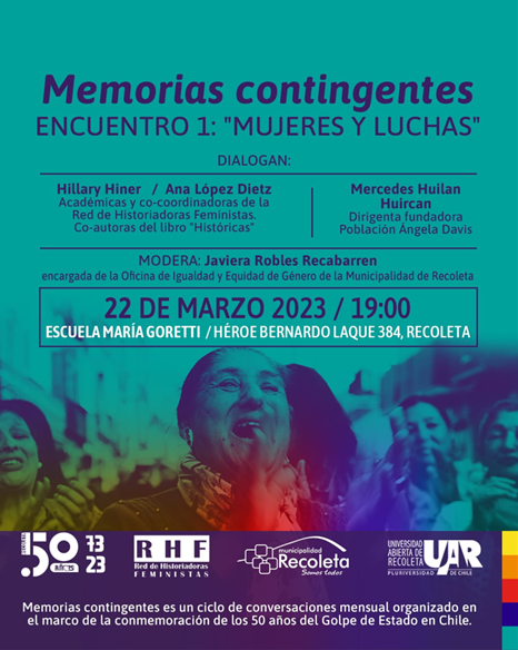 «Memorias contingentes: Mujeres en Lucha», este 22 de marzo desde las 19 hrs.