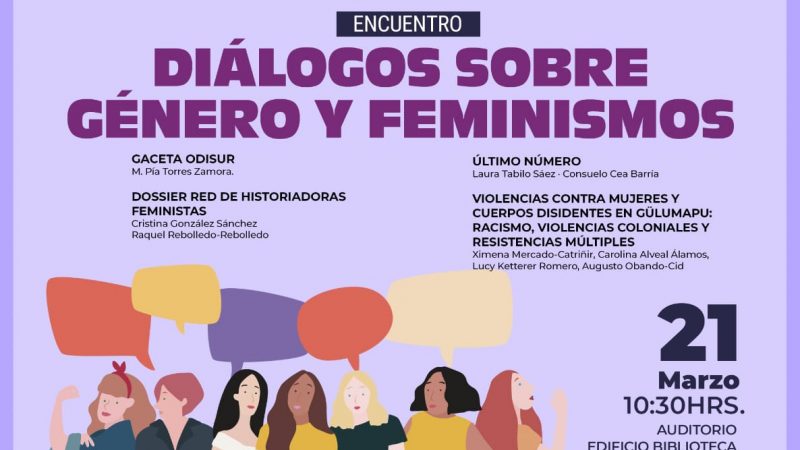 «Diálogos sobre feminismos y género», este martes 21 de marzo en Temuco