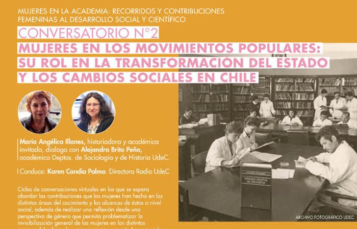 Conversatorio virtual “Mujeres en los movimientos populares: su rol en la transformación del Estado y los cambios sociales en Chile”