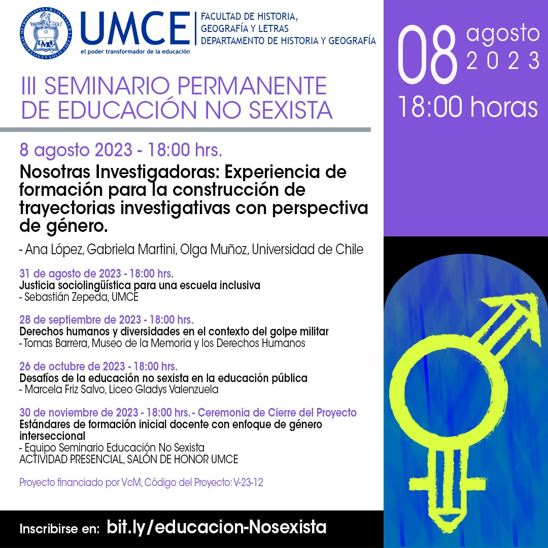 Participa en el III Seminario Permanente de Educación No Sexista UMCE