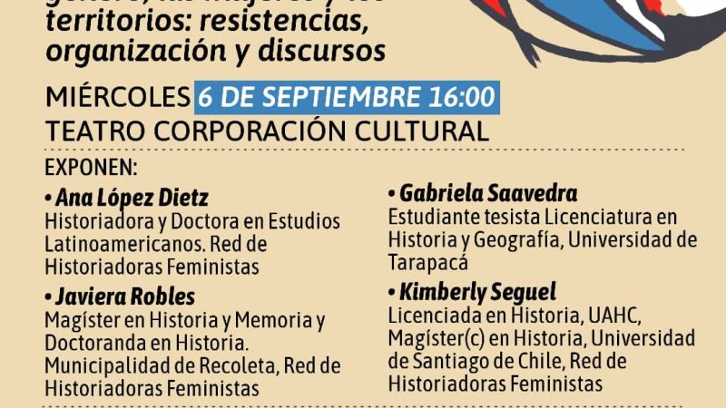 Invitación al Congreso por los 50 años del Golpe de Estado en Chile, coorganiza Red de Historiadoras Feministas